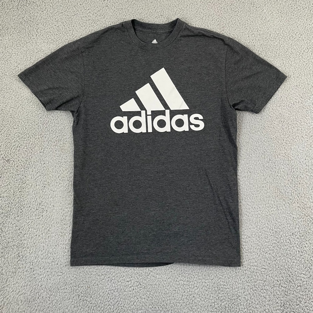 Adidas Golf T-Shirt Men M Gray Sportswear Athletic Short Sleeve